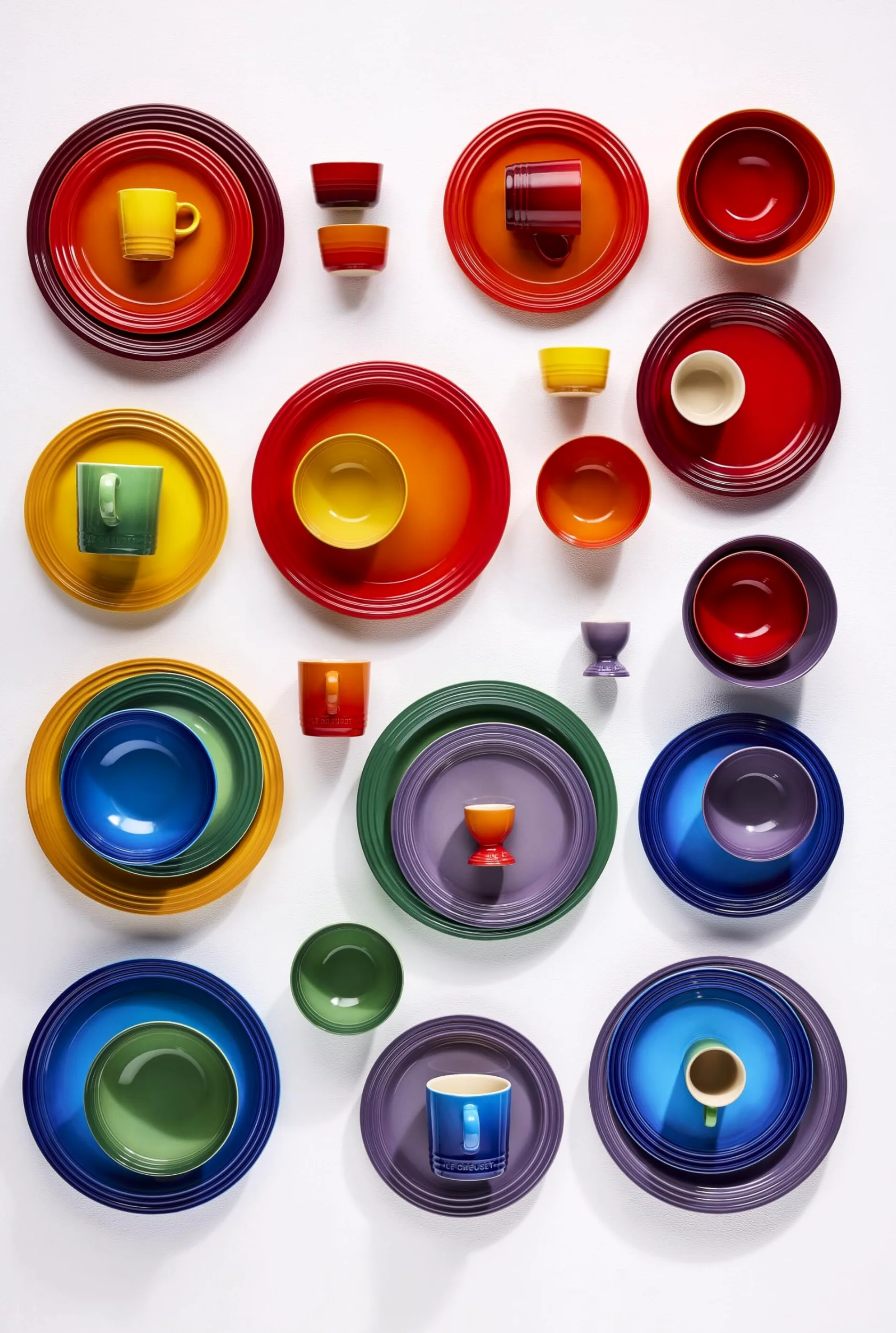 Le Creuset Set di 6 portauova in gres Rainbow