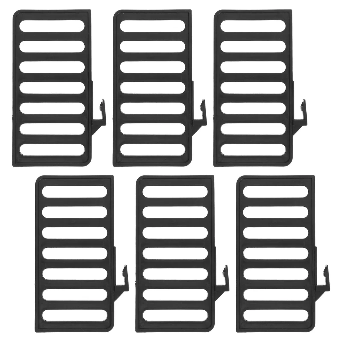 6 divisori per scarpiera - Divisori in plastica anti-ribaltamento per scarpe - Ricambi per separatori di ripiani per armadi, guardaroba e ripostigli, 6,46 x 3,27 pollici