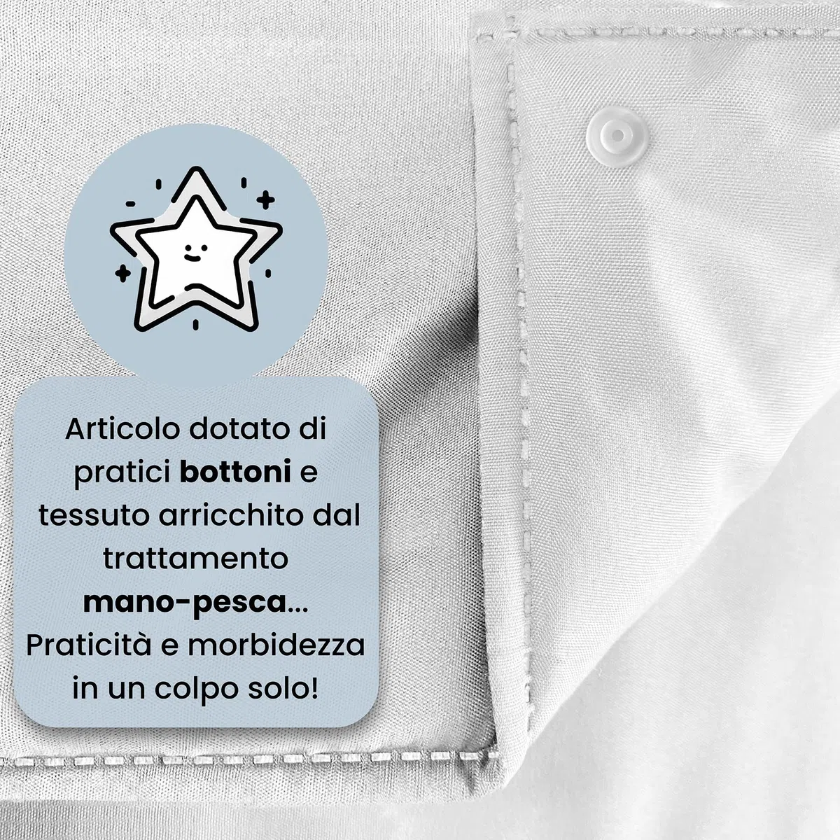 Italian Bed Linen Piumino 4 Stagioni Prestige, Microfibra, Bianco, 150 x 200 cm