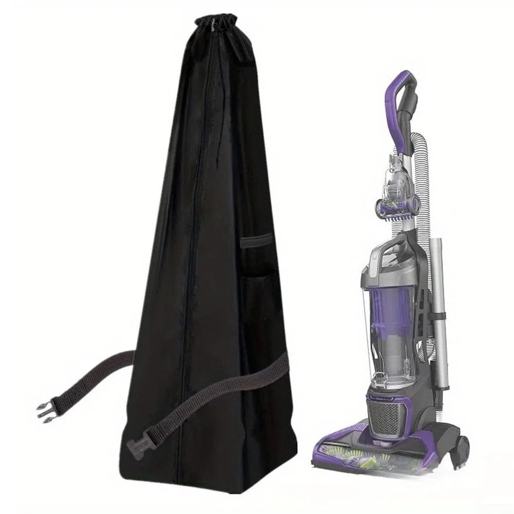HpLive 210D, custodia impermeabile per aspirapolvere, con scomparto extra per accessori, adatta per aspirapolvere verticale, 38 x 38 x 132 cm, colore nero