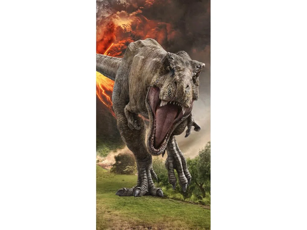Jerry Fabrics Jurassic World - Telo da doccia, 70 x 140 cm