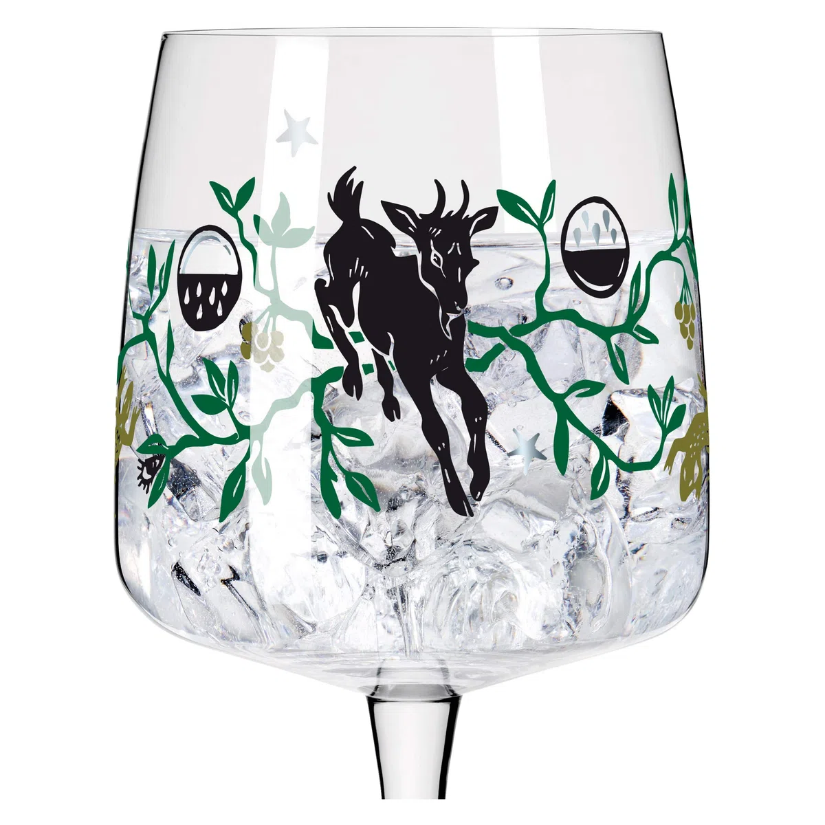 Ritzenhoff 3458004 Bicchiere da gin 700 ml - Serie Fabelkraft motivo n. 4 - Bicchiere da cocktail con illustrazione di un fauno - Made in Germany