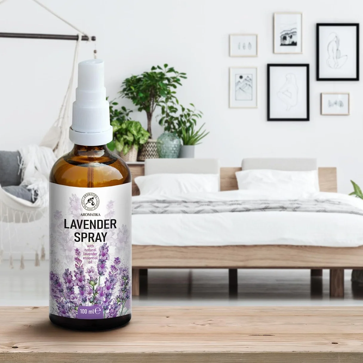 Spray Lavanda 100ml - 100% Pura di Olio Essenziale di Lavanda - Ottimo per Yoga - Spray per il Cuscino - Rilassamento - Sonno