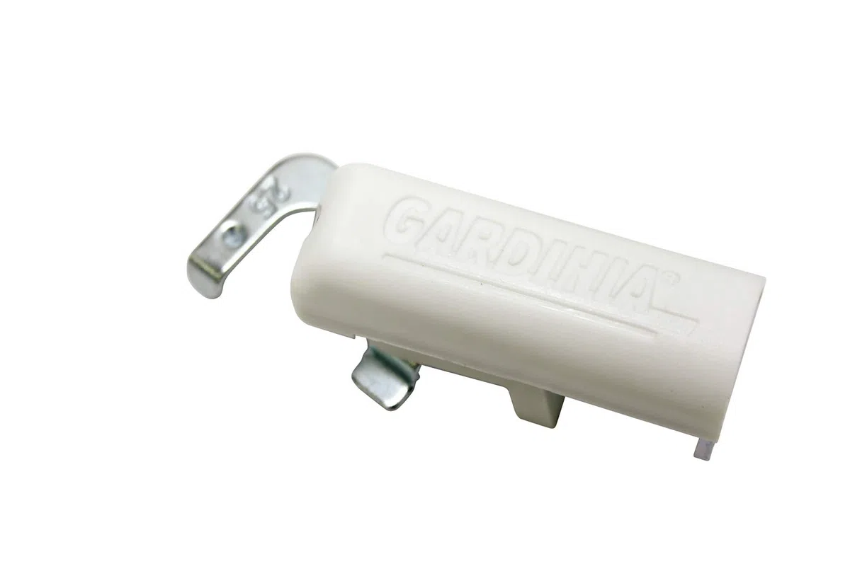 Gardinia Supporto a Clip, Metallo, Bianco, 0.1, 2 unità