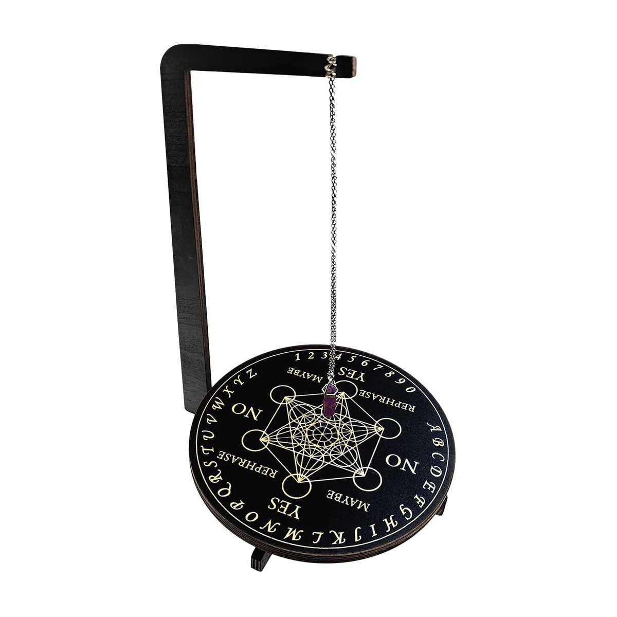 Pendulum Stand - Tavola Di Guida Spirituale Per Pendolo,Accessori Mistici Per Meditazione Pulizia Spirituale Lettura Tarocchi Impostazione Altare
