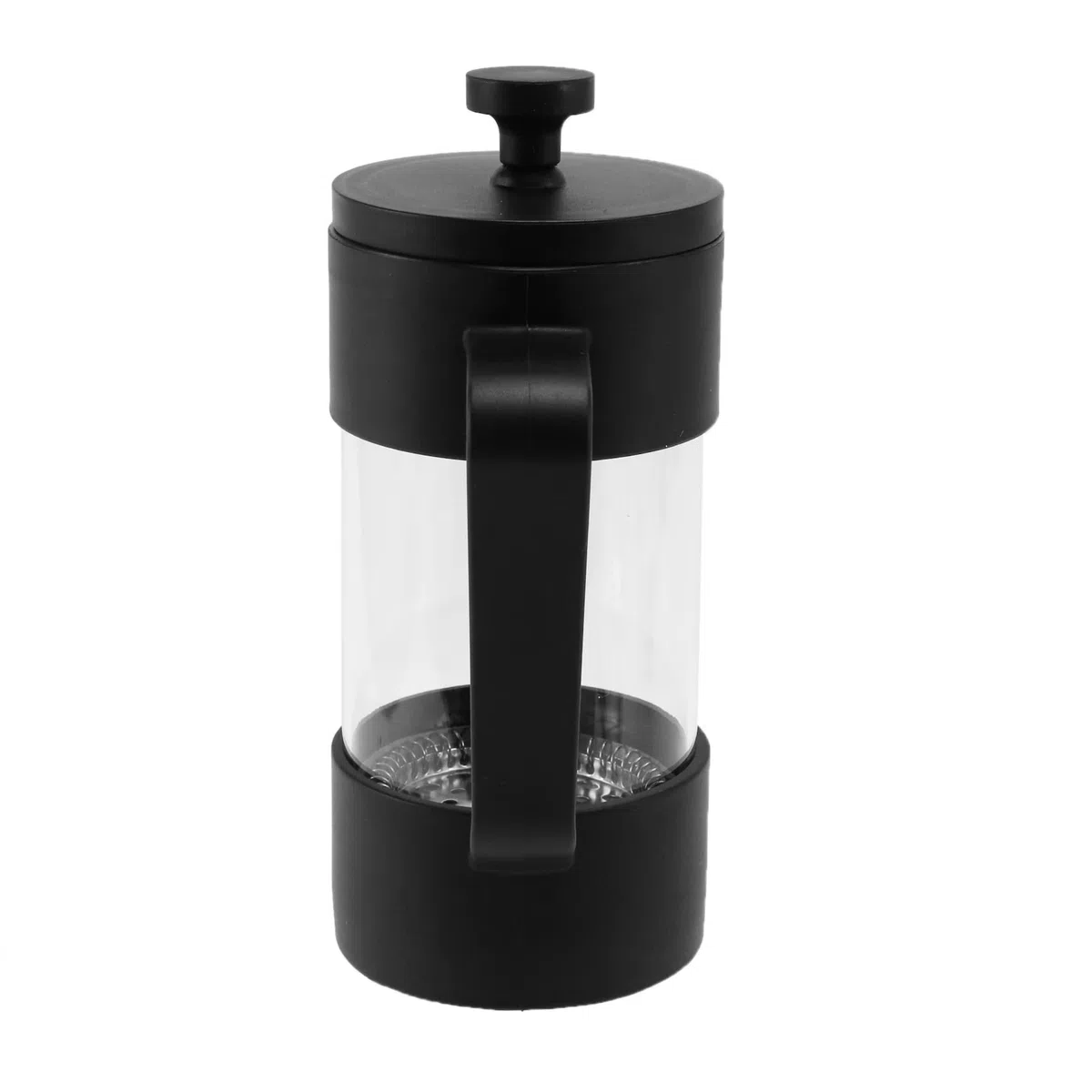 Macchina per caffè e tè French Press, Pressa per caffè nel Vetro Borosilicato Addensato Antiruggine e Lavabile nel Lavastoviglie, Nera