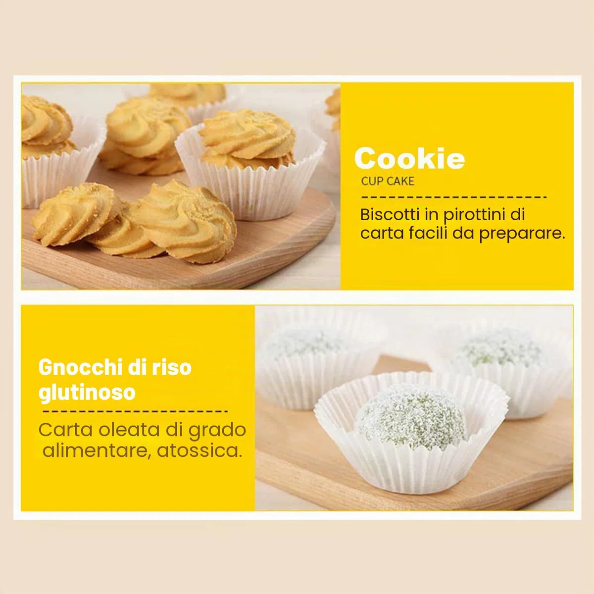 MIVAIUN 1000 Pz Piccoli Pirottini di Carta Bianchi per Cupcake Pirottini di Carta per Muffin, Cupcake, Caramelle al Cioccolato, Resistente al Grasso (Bianco)