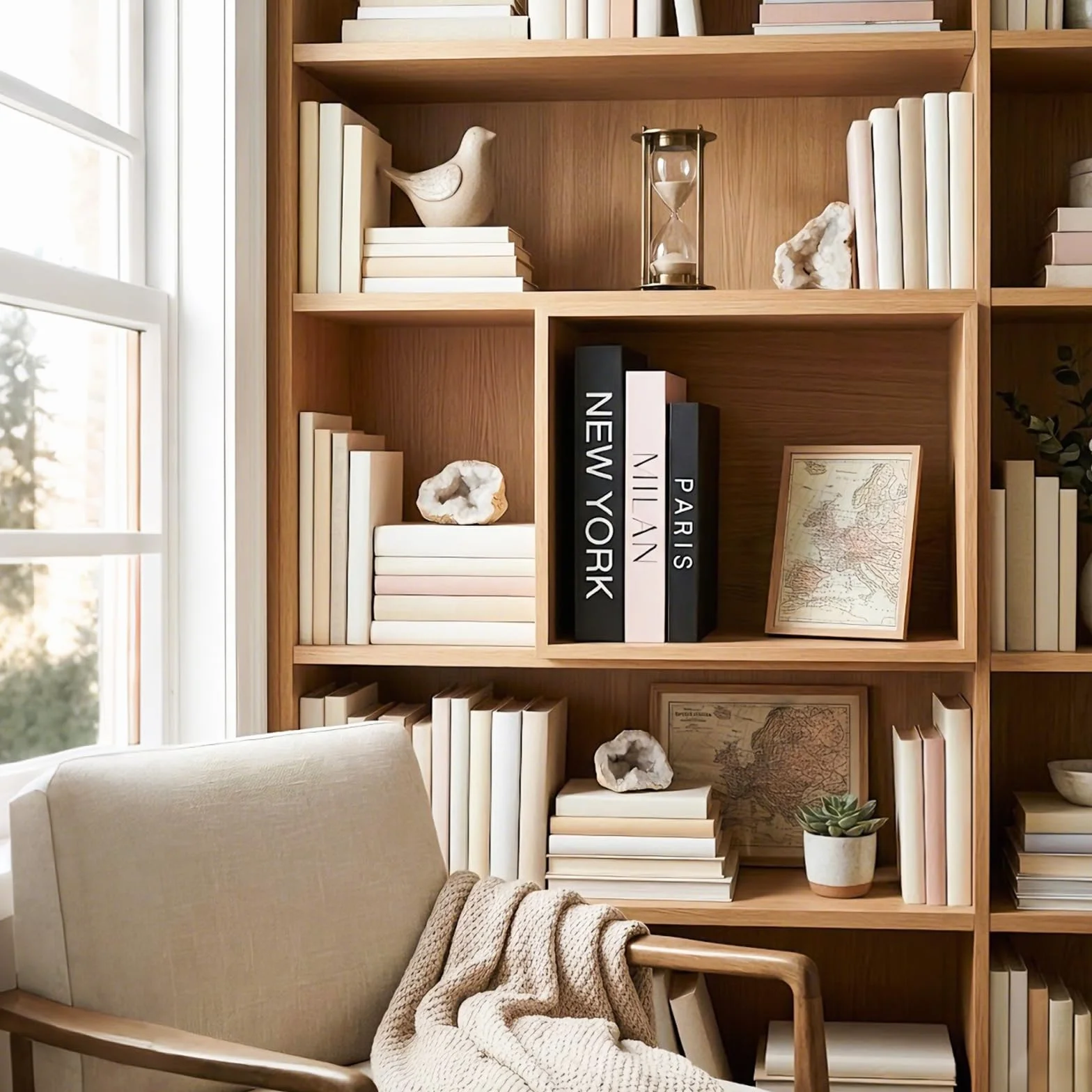 3 Pezzi Set Libri Decorativi, Libri Decorativi Arredamento di Moda per l'Arredamento della Casa, Libri Finti Pieghevoli e Impilati per Decorazione Domestica, Libreria e Tavolino da Caffè (Stile1)