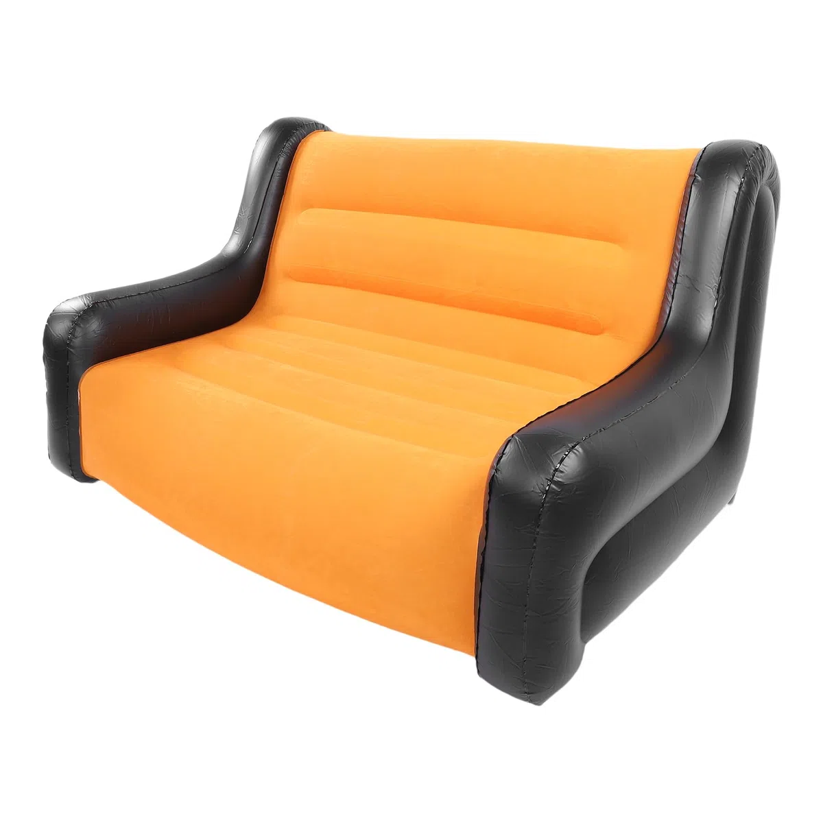 Divano Gonfiabile Gonfiabile Comodo Divano Floccato in PVC a 2 Posti per Uso Interno Ed Esterno 110x96x75 Cm