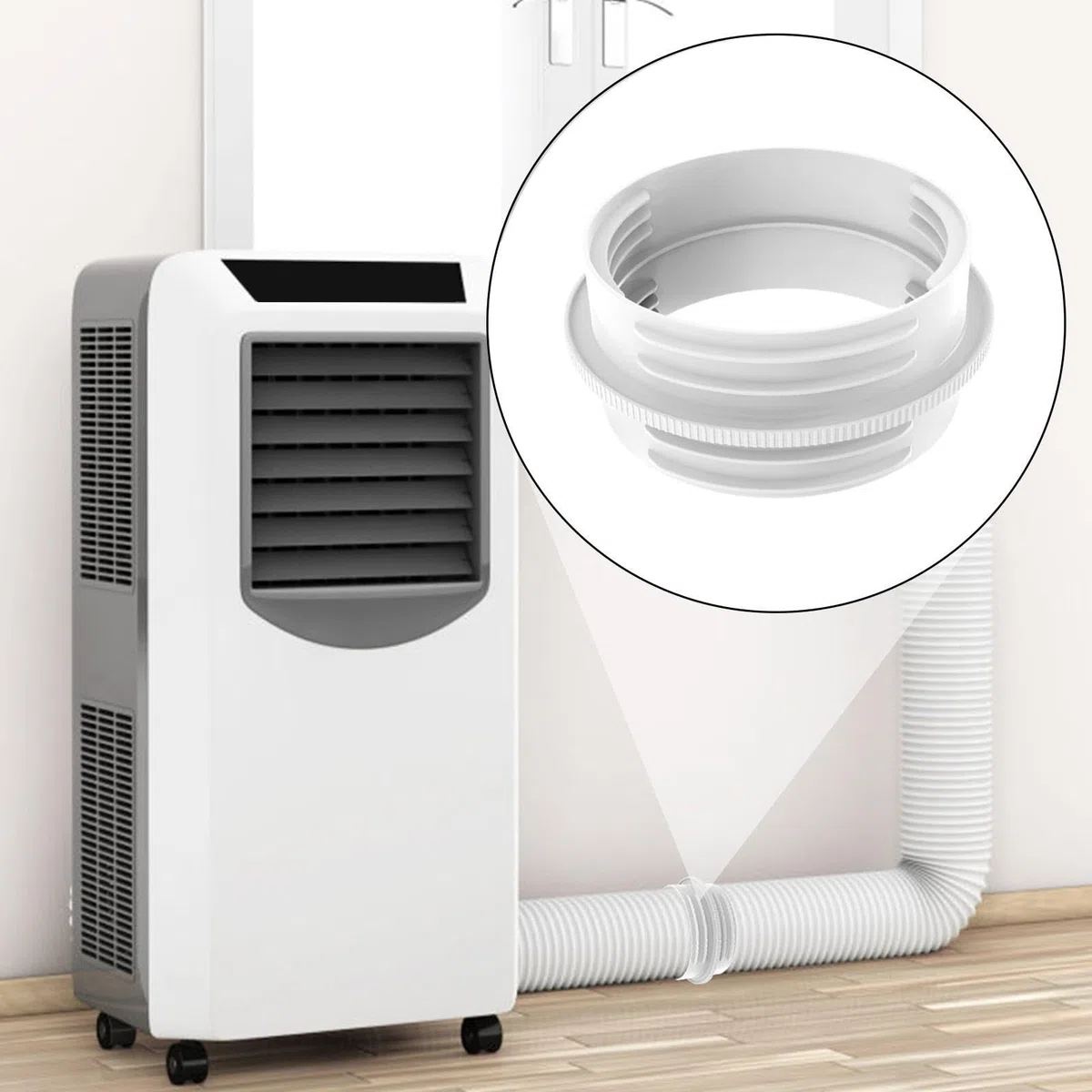 Adattatore per Tubo di Scarico AC da Finestra - Giunto universale resistente al calore,Connettore per tubo climatizzatore - Per Tubi Di Scarico Da 13 E 15 Cm Per Condizionatori Portatili Da