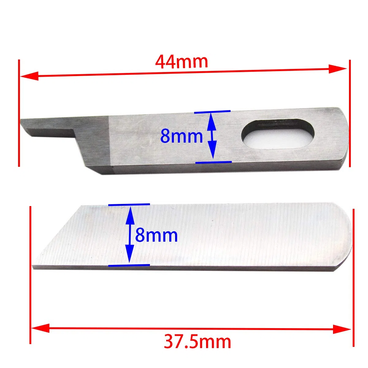 CKPSMS Marca -1SET Lama superiore+ inferiore #50143403+50145403 Compatibile con/sostituzione per Juki Marca MO-214D,MO-623,MO-634D,MO-644D,MO-655,MO-735 Bernina Marca 006D,007D,008D,009D,1100DA