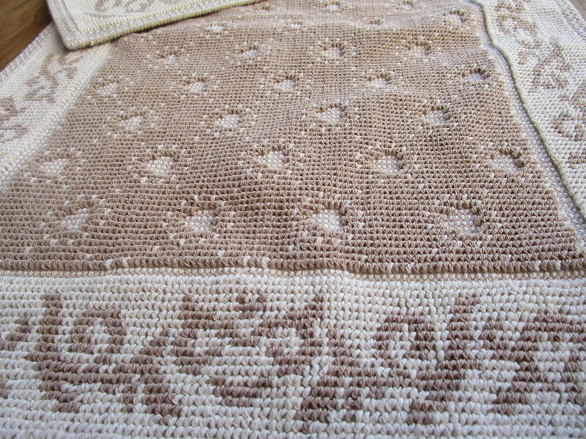 Tappeto...Scendiletto..Parure Tre Pezzi.. Stile SARDO CUORI e RICAMI In Tutte Le Misure..Colori:Grigio+Beige..100% Cotone Antiscivolo (50X80, Beige)