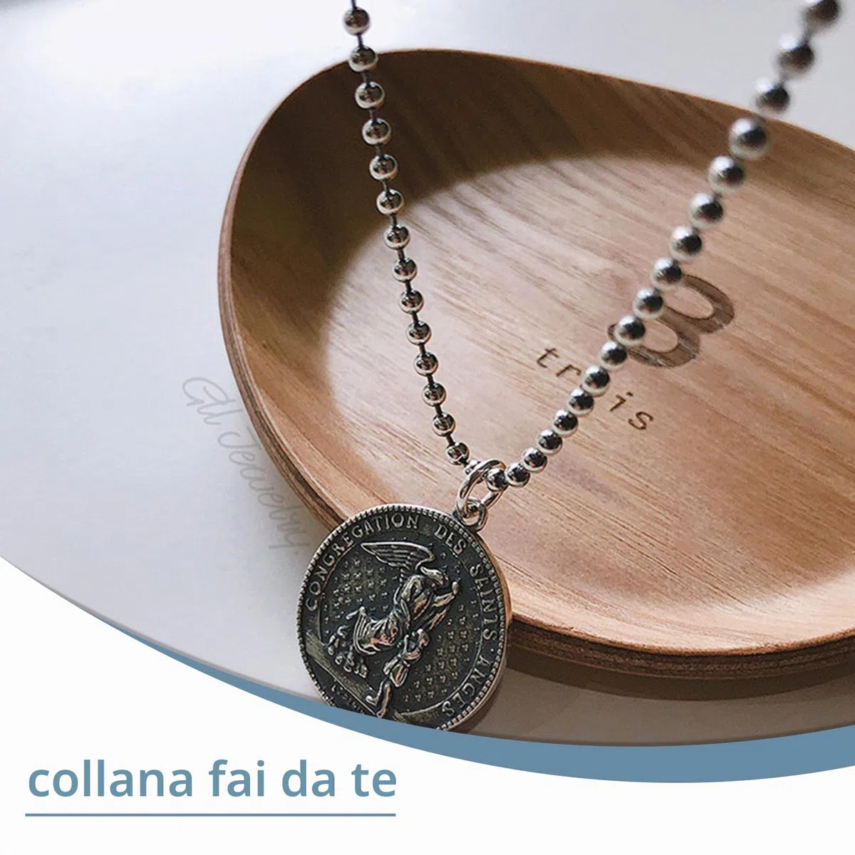 10m Catena a Palline in Acciaio Inossidabile 2,4 mm con 50 Connettori Corrispondenti Catena a Sfera per Creare Portachiavi Collane e Braccialetti Personalizzati e Decorazioni Natalizie