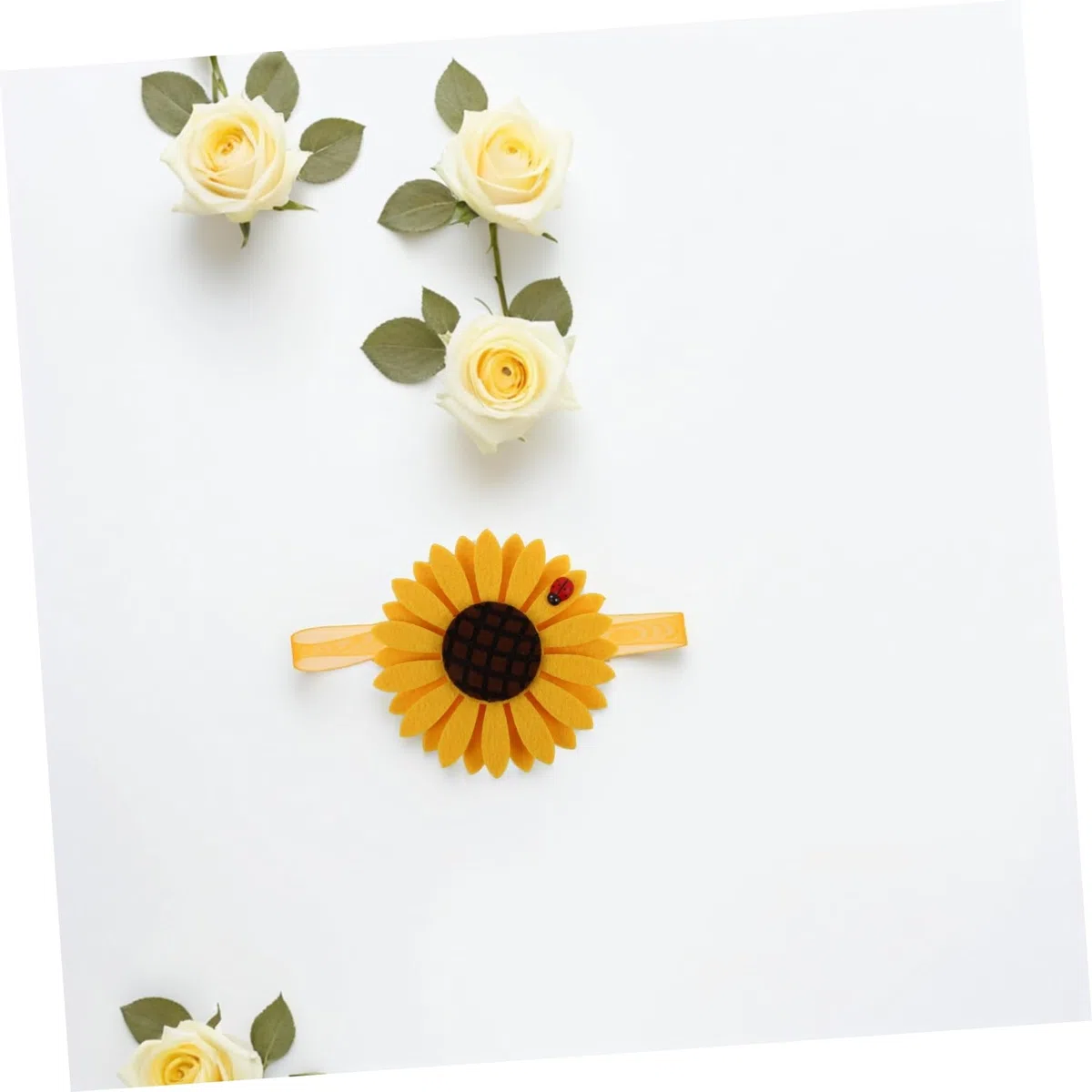 Calamite in Girasole Forma e di per 4 a Pezzi Accessori Tende Tessuto Magnete Resistenti e Versatili Interni per Salotto e Decorazione Domestica