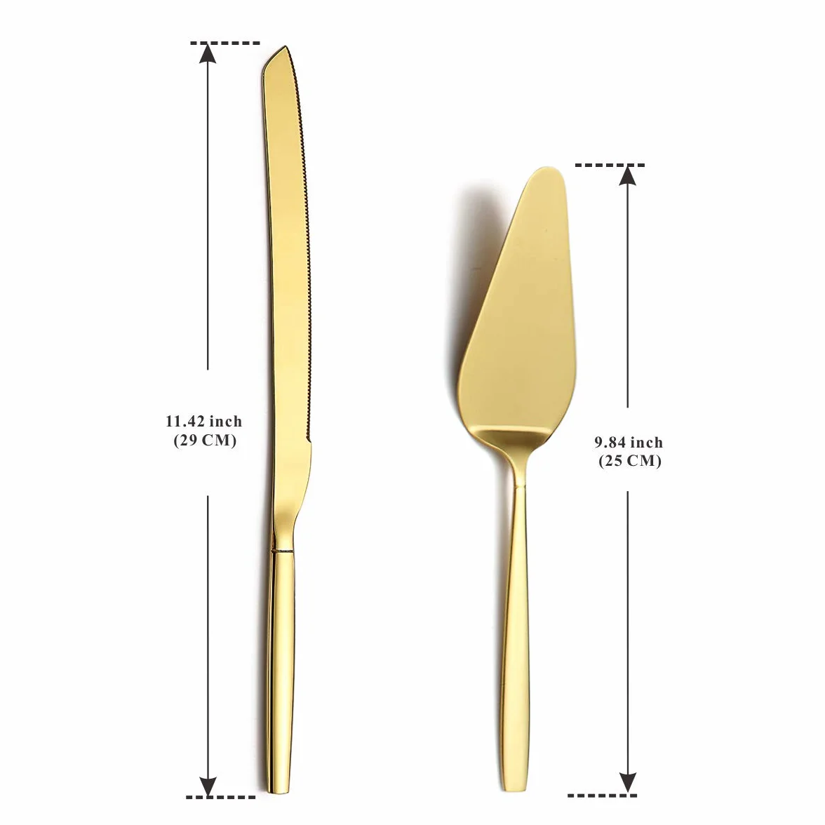 Berglander oro torta torta pasticceria server set coltello e server torta perfetto per matrimoni, compleanni, feste ed eventi