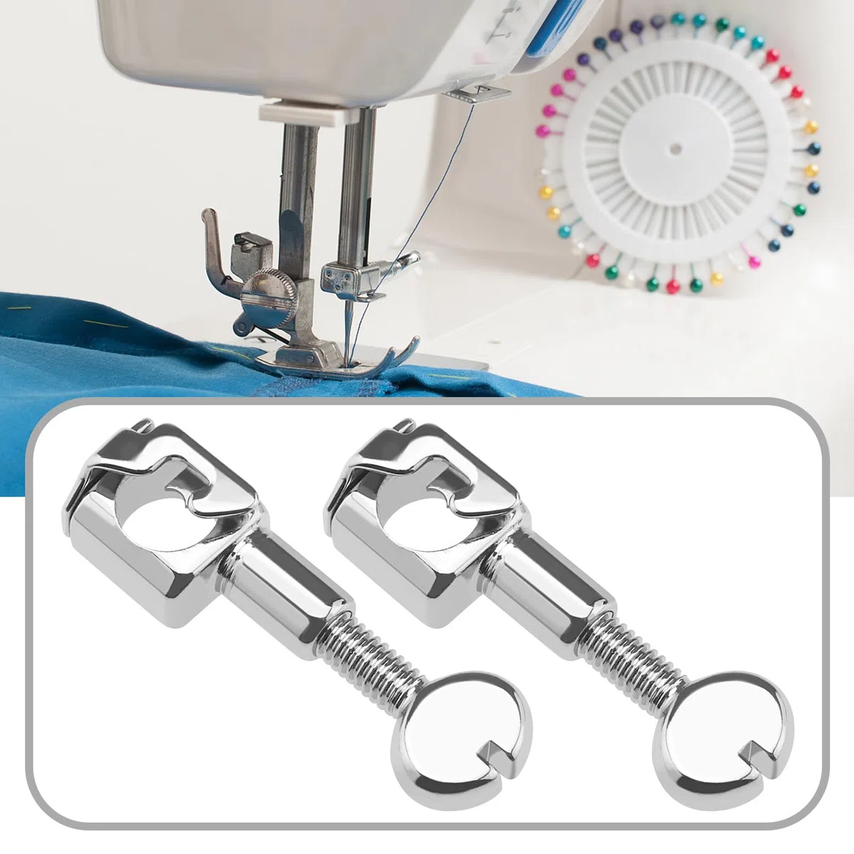 2 Pezzi Da Morsetti Per Aghi In Acciaio Inossidabile TA11034000 Compatibili Con Accessori Di Ricambio Per Macchine Da Cucire Singer Per Morsetti Per Aghi Con Impugnatura Rotante