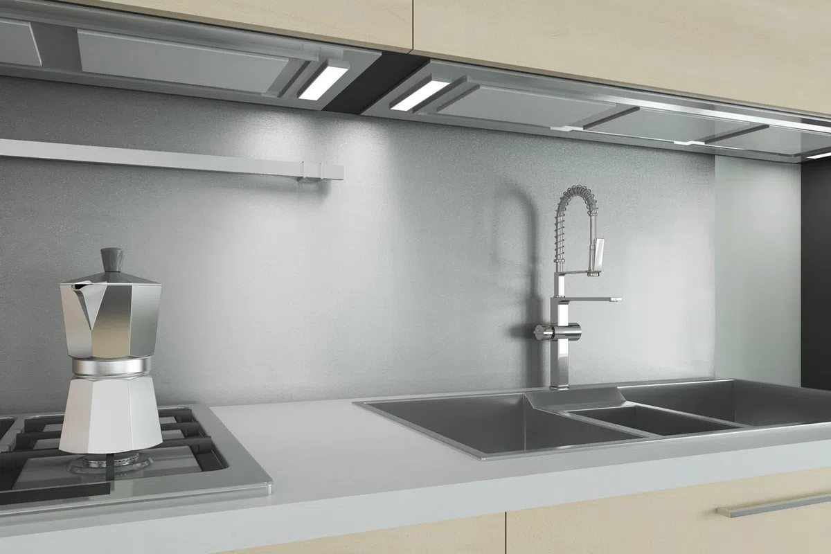 ARTESIVE TEC-017 Acciaio Satinato Opaco larg. 90 cm AL METRO LINEARE - Pellicola Adesiva in vinile effetto metallo per interni per rinnovare mobili, porte e oggetti di casa